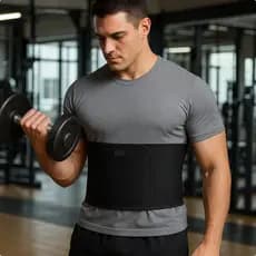Cinta Abdominal Térmica Masculina Corrigir Postura Coluna