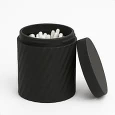 Porta Cotonetes Moderno Com Tampa Para Lavabo Penteadeira