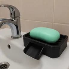 Saboneteira Porta Sabonete Elegante Moderno Drenagem Base Antiderrapante Cozinha Banheiro Lavabo