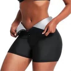 Short Modelador Térmico Feminino Redutor Efeito Sauna Queima Gordura Diminui Pochete Cinta
