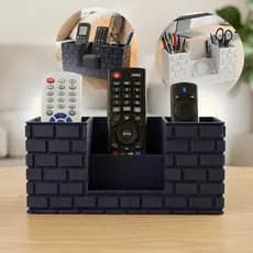Porta Controles Remoto Organizador Mesa Sala Quarto Escritório Prático Organização Estante Rack
