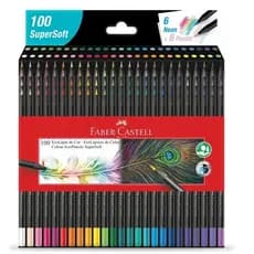 Lápis de cor SuperSoft 100 cores 1207100SOFT Faber-Castell