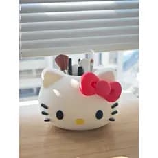 Porta Maquiagem Hello Kitty Organizador Fofo | Porta Pincéis e Canetas Decorativo