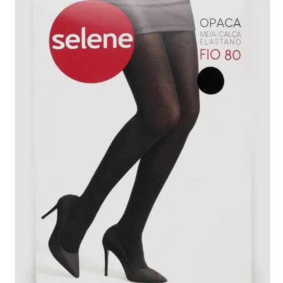 Meia Calça Fio 80 Adulto Confortável Grossa Orinal Selene Opaca Ref  9930