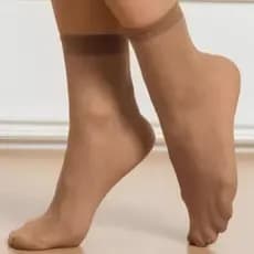Kit 10 Pares Meias Social Fina Fio 20 Invisível Tornozelo Feminina Cano Curto