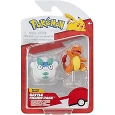 Bonecos de Batalha Galarian Darumaka e Charmander Pokémon