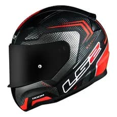 Capacete Moto Ls2 Ff353 Rapid Doom Matte Preto Vermelho