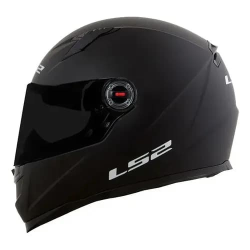 Capacete Moto Ls2 Ff358 Monocolor Preto Fosco Unissex