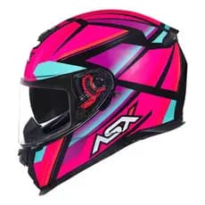 Capacete Asx Sv Eagle Preto Rosa E Tiffany Com Óculos