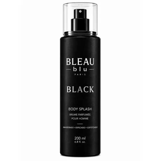 Body Splash Malbeck Black Masculino 200ml BLEAU blu Paris | Fragrância Amadeirada e Especiada