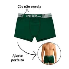 Kit Cueca de Adulto Microfibra Forro Algodão Conforto Diário Premium Boxer Masculina Box Com Costura