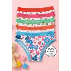 Kit Calcinhas Menina Infantil Algodão Respirável Conforto