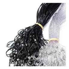 12 Cordão Nylon Silicone Óculos Preto