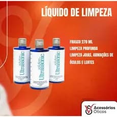 Liquido Para Limpeza De Óculos/ Lentes/ Limpa jóias  - 270ml (Concentrado)