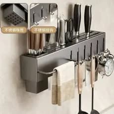 Suporte Para Armazenamento de Facas Ganchos Talheres Utensílios de Cozinha de Ferro