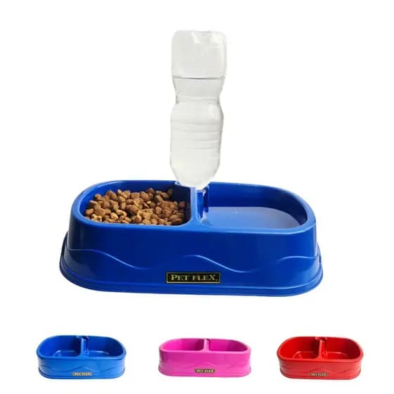Bebedouros Comedouros pet duplo para cães e gatos
