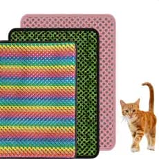 Tapete coletor de areia gatos higiênico coloridos Diversos tamanho M-G-GG