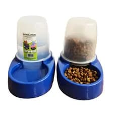 kit 2 Comedouro Bebedouro pet Automático Reservatório cachorros e gatos
