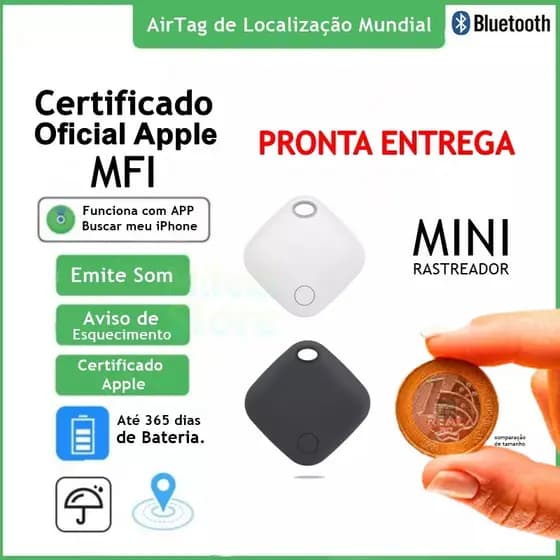 Mini Rastreador para iPhone app Buscar iOS MFI GPS Inteligente