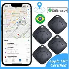 Rastreador Tag Inteligente Android iPhone Certificado Find My Distância Ilimitada GPS