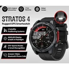 Stratos 4 Zeblaze GPS Relógio Inteligente 1.43 Display AMOLED Bússola Embutida Altímetro Barométrico Lanterna Chamada