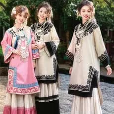 Novo estilo roupas étnicas roupas de outono novo estilo chinês estilo chinês namoradas viagem fotografia tradicional min