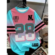 Camiseta Masculina E Adolescente'28 Number Block-Camisa De Manga Curta Com Estampa Bold 28