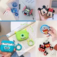 Capa Protetora De Silicone Com Desenho 3D Para AirPods PRO & AirPods PRO2 Disney