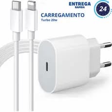 Carregador Turbo 20w Para IOS Premium 8 Plus X Xr 11 12 13 14 Pro Max Lightning