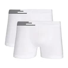 Kit Com 2 Cuecas Box Boxer Microfibra Up Underwear 436 Branco