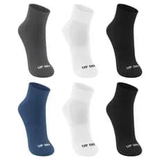 Kit Com 6 Pares De Meias Esportivas Cano Médio Anti Bolha Up Dry Corrida Bike Caminhada Academia