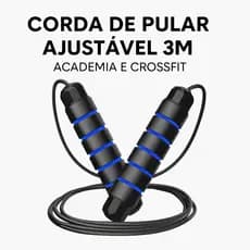 Corda de Pular Ajustável 3m Fitness Academia Crossfit