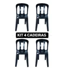 Kit 4 cadeiras Veneza Sala Cozinha Bar
