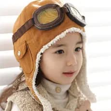 Nova Moda De Inverno Bonito BabyToddler Bebê Meninos Meninas Crianças Piloto Aviador Quente Boné Chapéu Gorro Bonés 2 Co