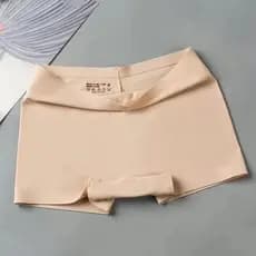 Mulheres Sem Costura Boxers Roupa Interior Shorts De Seda Gelo Cor Sólida Senhoras Macio Boyshorts Plus Size M/L/XL