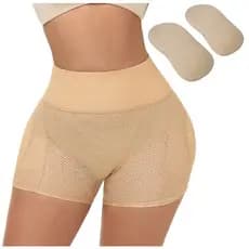 Hip Realçador Bunda Almofada Quadris Acolchoada Calcinha Controle Levantamento Levantador Nádega Malha Pequeno Buraco
