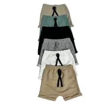 Kit 6 Short Infantil Bebê Recém Nascido Moletinho 100% Algodão de Alta Qualidade Confortavél
