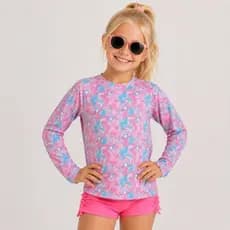 Conjunto UV Moda Praia Infantil Menina 6 ao 16 anos