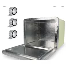 Kit 3 Unidades Fita Adesiva Aluminizada Ar Quente E Frio 48mm X 50m PREMIUM