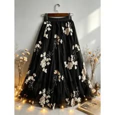 Floral  Estampa total    elegante  Festa  Casual    Malha Contraste