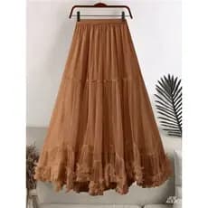 Saia princesa feminina confeccionada no tule com duplo tule e possui forro elegância para seu look