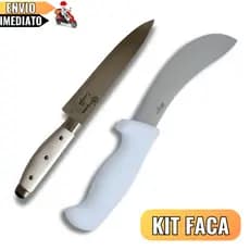 Faca Europa ou Faca Tira Couro  – Churrasco, Açougue, Cozinha, Uso Profissional e Doméstico