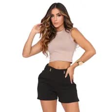 Cropped Básico Feminino Blusinha Regata Algodão com Elastano Top Verão Atacado Tecido Premium