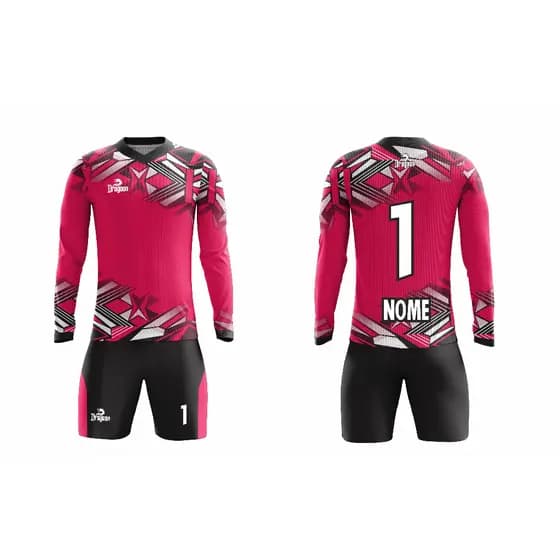 Camiseta Dragoon Personalizada Fut Manga Longa