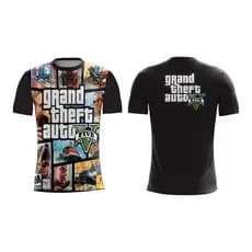 Camiseta GTA V San Andreas Manga Curta Gamer Geek