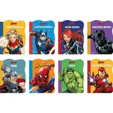 Livro de Leitura Marvel 16P Recortados – Pacote com 08 Unidades