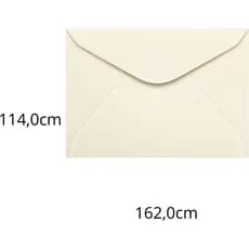 Envelope Carta Colorido 114X162MM Creme Marfim 80G - Pacote com 100 Unidades