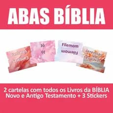 Abas Adesivas Para Bíblia Marcador Índice 2 cartelas - 66 Livros - 3 Stikers (M)