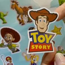 2 Cartelas Sticker adesivo Toy figurinhas Story