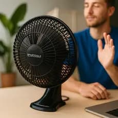 Ventilador Portátil Mesa Escritório Casa Carro USB Recarregável Refresca Calor Verão Compacto